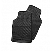 Highland Floor Mat - Multi-Fit Black Rubber Set of 2 - 4602600
