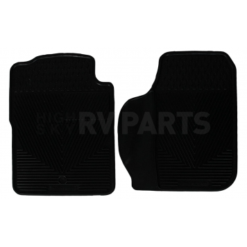 Highland Floor Mat - Multi-Fit Black Rubber Set of 2 - 4604300