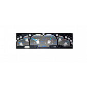 US Speedo Gauge Face Overlay - Silver Daytime Color/ White Letter Color - SSFOC04