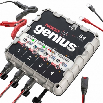 Noco Genius 4.4 Amp 4-Bank UltraSafe Battery Charger and Maintainer-7