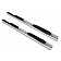 Armordillo USA Rocker Mount 4 Inch Oval Polished Side Step Bars - 7152465