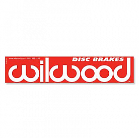 Wilwood Brakes Decal Red On White - 4004978