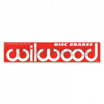 Wilwood Brakes Decal Red On White - 4004978