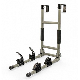 Camco Bike Rack - Ladder Mount Holds 2 Bikes Capacity - 51492