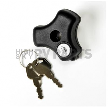 Hi-Lift Jack Jack Mount Lock Black With Two Keys Knob Type - VERSLK