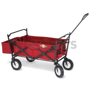 On The Edge Marketing Wagon Foldable Red 4 Wheels - 900124-1