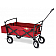 On The Edge Marketing Wagon Foldable Red 4 Wheels - 900124