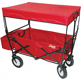 On The Edge Marketing Wagon Foldable Red 4 Wheels - 900124