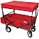 On The Edge Marketing Wagon Foldable Red 4 Wheels - 900124