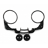 Offroad Body Tubular Mirrors Black D-JP-190050-B
