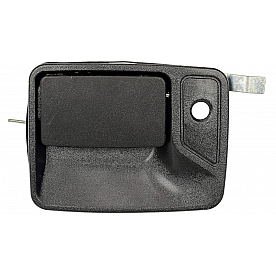 Help! By Dorman Exterior Door Handle - Metal/ Plastic Black Single - 79306CD