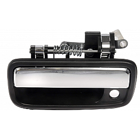 Help! By Dorman Exterior Door Handle - Metal/ Plastic Black With Silver Insert Single - 768MXCD