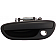 Help! By Dorman Exterior Door Handle - Plastic Black Single - 82681