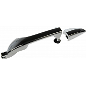 Help! By Dorman Exterior Door Handle - Plastic Silver/ Black Single - 81468