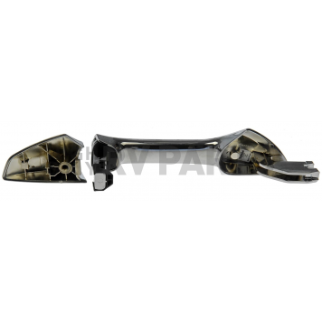 Help! By Dorman Exterior Door Handle - Plastic Silver/ Black Single - 81468-1