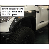 Pro Comp Suspension Fender Flare - Black Polyurethane Black - Set Of 2 - 57082