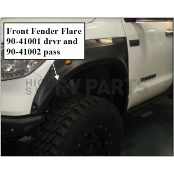 Pro Comp Suspension Fender Flare - Black Polyurethane Black - Set Of 2 - 57082