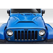 Duraflex Hood - Predator Fiberglass Reinforced Plastic Black - 114963