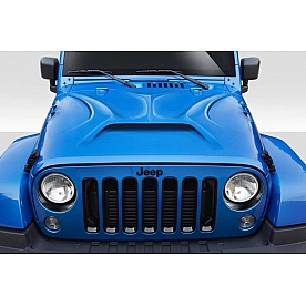 Duraflex Hood - Predator Fiberglass Reinforced Plastic Black - 114963