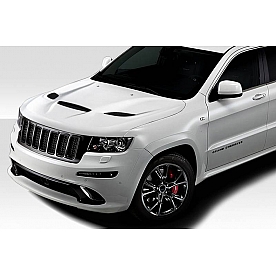 Duraflex Hood - Hellcat Fiberglass Reinforced Plastic Black - 115219