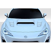 Duraflex Hood - ST1 Fiberglass Reinforced Plastic Black - 115733