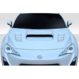 Duraflex Hood - ST1 Fiberglass Reinforced Plastic Black - 115733