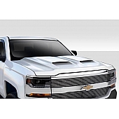Duraflex Hood - Fiberglass Reinforced Plastic Black - 115752