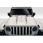 Duraflex Hood - Fiberglass Reinforced Plastic Black - 116093