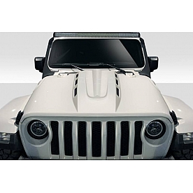 Duraflex Hood - Fiberglass Reinforced Plastic Black - 116093