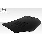 Extreme Dimensions Hood - Primered Fiberglass Black - 104321