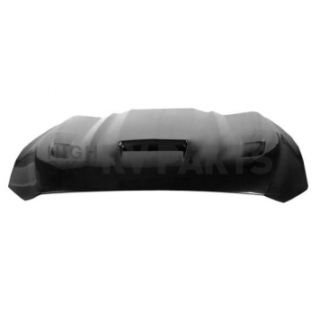 Harwood Fiberglass Hood - Ram Air/ Heat Extractor Gelcoat Fiberglass Black - B26805-2