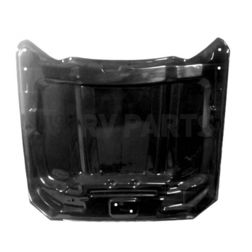 Harwood Fiberglass Hood - Ram Air/ Heat Extractor Gelcoat Fiberglass Black - B26805-4