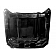 Harwood Fiberglass Hood - Ram Air/ Heat Extractor Gelcoat Fiberglass Black - B26805