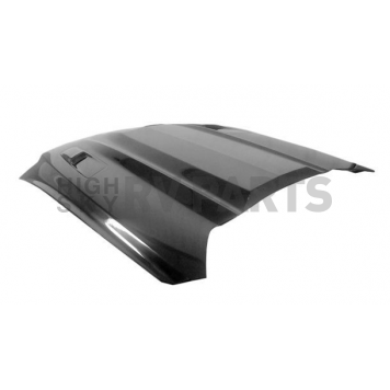 Harwood Fiberglass Hood - Ram Air/ Heat Extractor Gelcoat Fiberglass Black - B26805-1