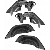 Rugged Ridge Fender Well Liner High Density Polyethylene Black - Set Of 4 - 11620.50