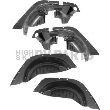 Rugged Ridge Fender Well Liner High Density Polyethylene Black - Set Of 4 - 11620.50