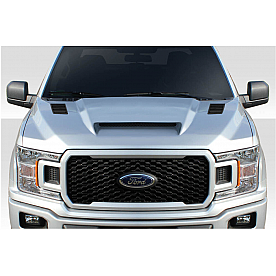 Carbon Creations Hood - CVX Black Fiberglass Reinforced Plastic - 115895