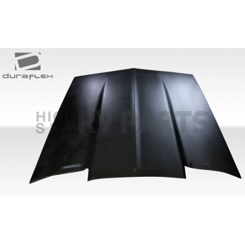 Duraflex Hood - Cowl Fiberglass Reinforced Plastic Black - 116034-4