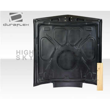 Duraflex Hood - Cowl Fiberglass Reinforced Plastic Black - 116034-1