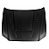 Duraflex Hood - CVX Fiberglass Reinforced Plastic Black - 115392