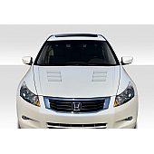 Duraflex Hood - TS-1 Fiberglass Reinforced Plastic Black - 115477