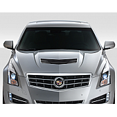 Duraflex Hood - V Look Fiberglass Reinforced Plastic Black - 115377