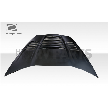 Duraflex Hood - World Challenge Fiberglass Reinforced Plastic Black - 116040-3