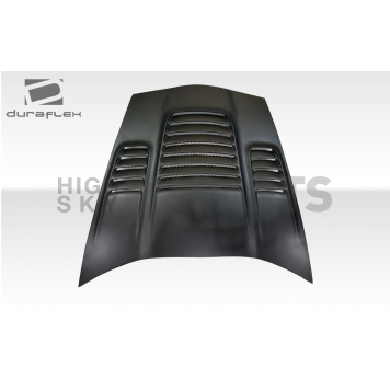 Duraflex Hood - World Challenge Fiberglass Reinforced Plastic Black - 116040-5