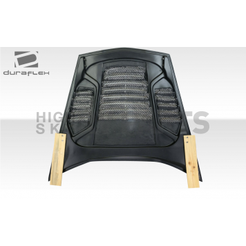 Duraflex Hood - World Challenge Fiberglass Reinforced Plastic Black - 116040-4