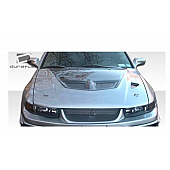 Extreme Dimensions Hood - Primered Fiberglass Black - 107220