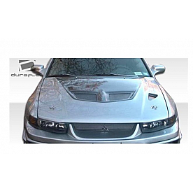 Extreme Dimensions Hood - Primered Fiberglass Black - 107220