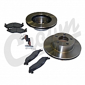 Crown Automotive Jeep Replacement Disc Brake Pad and Rotor Kit 3251156K