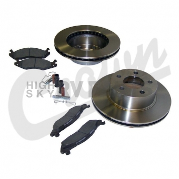 Crown Automotive Jeep Replacement Disc Brake Pad and Rotor Kit 3251156K