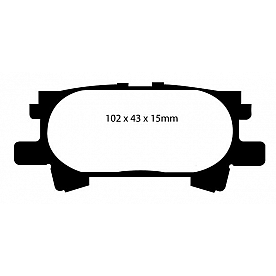 EBC Brakes Brake Pad - DP41682R